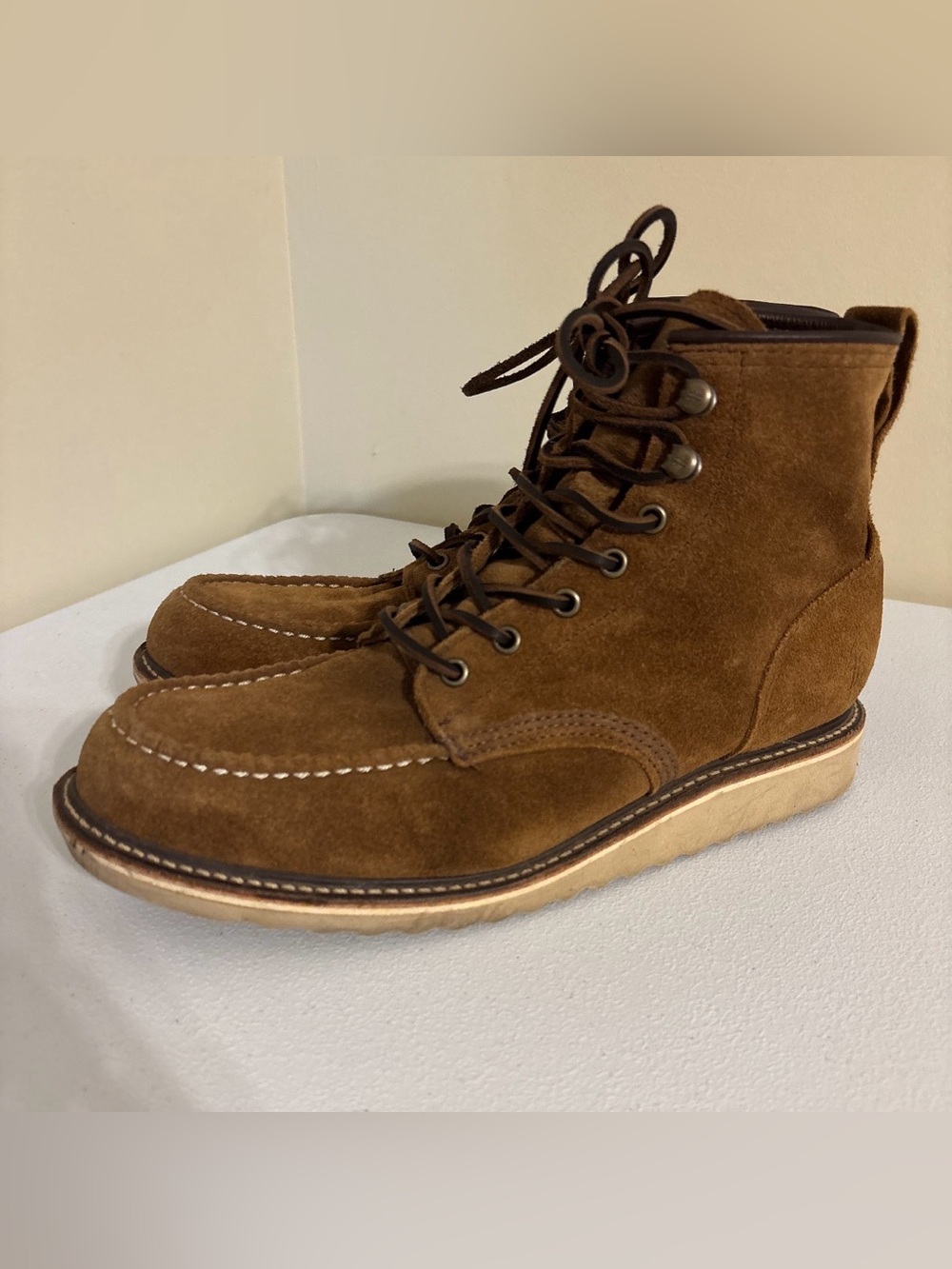 Frye Brown Suede Moc Toe Chukka Boots
